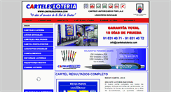 Desktop Screenshot of cartelesloteria.com