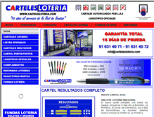 Tablet Screenshot of cartelesloteria.com